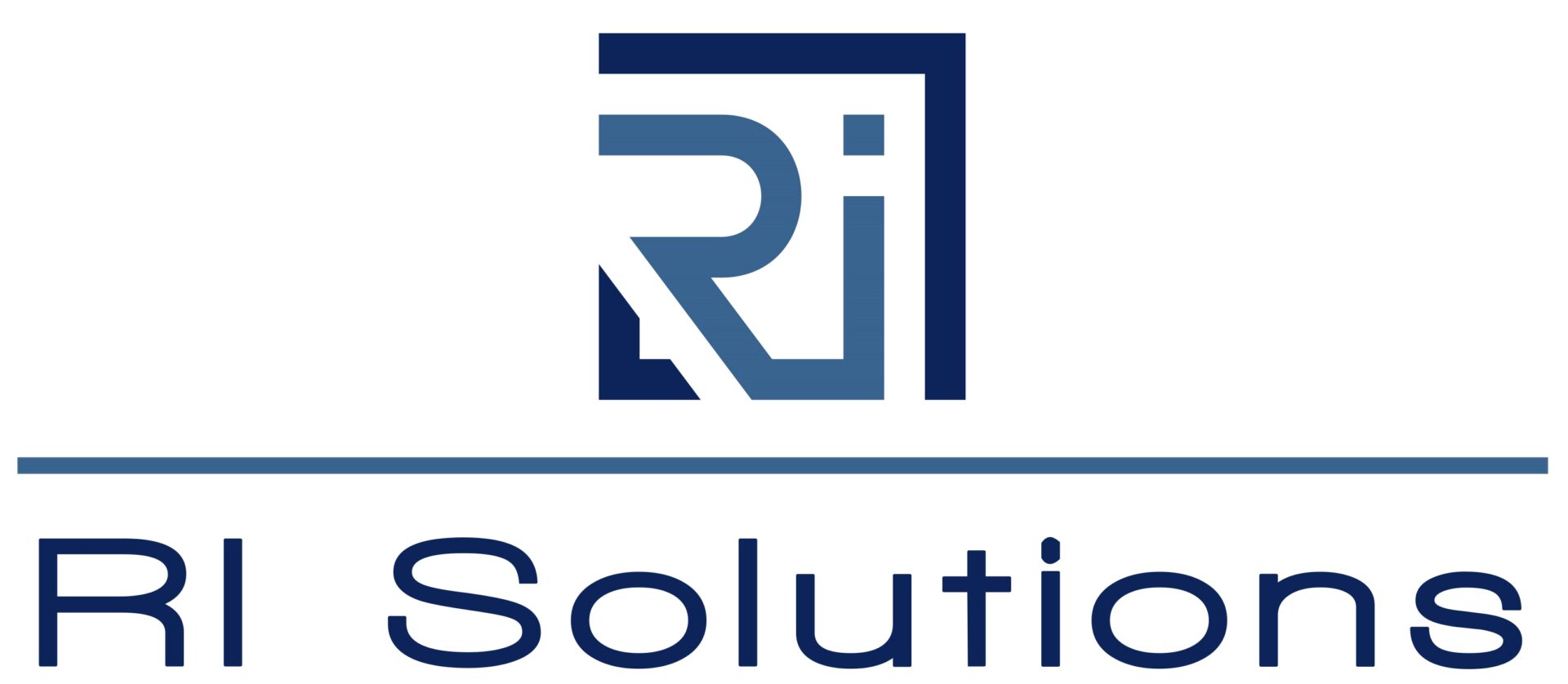 A logo of ri solutions